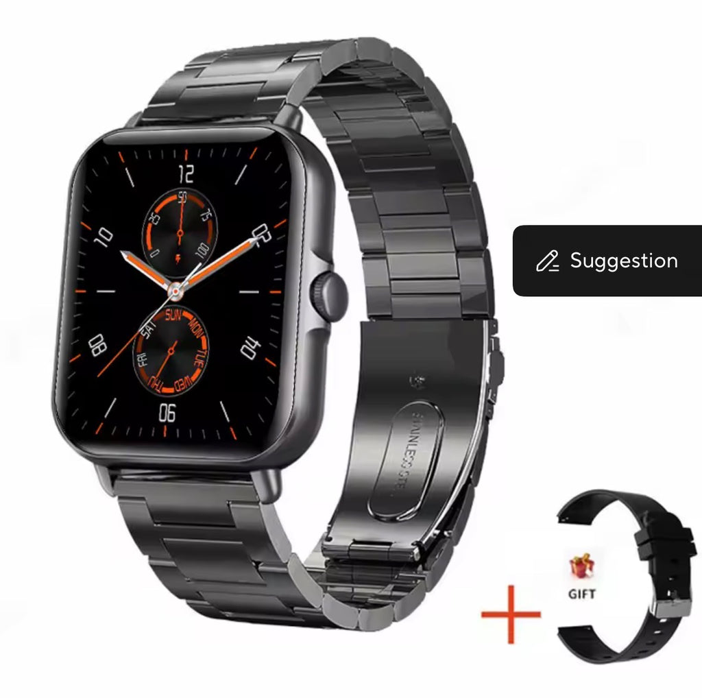 Montre Connectée Femme Homme, 1.96" Intelligente pour Android iOS