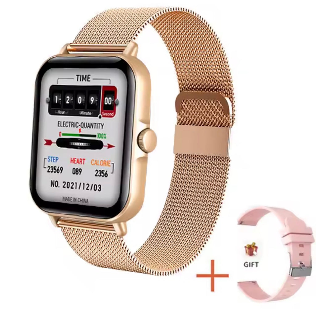 Montre Connectée Femme Homme, 1.96" Intelligente pour Android iOS