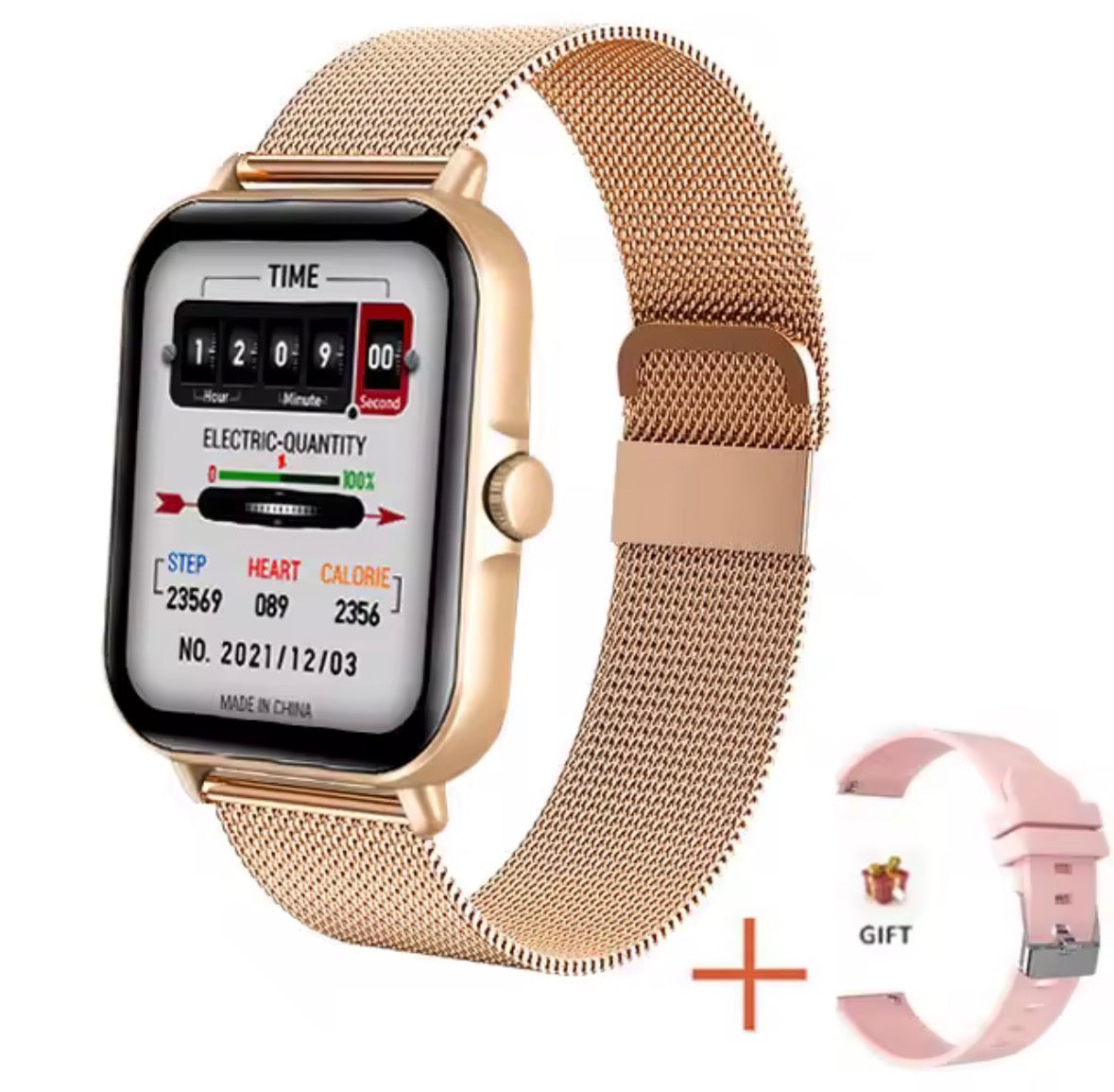 Montre Connectée Femme Homme, 1.96" Intelligente pour Android iOS