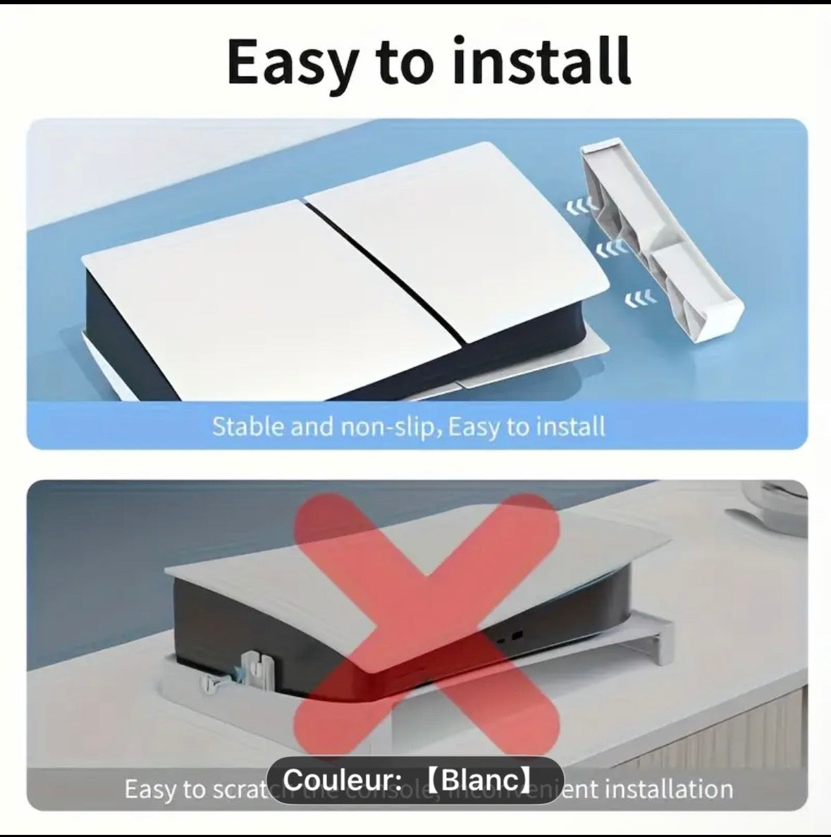 Support de playstation5 horizontal