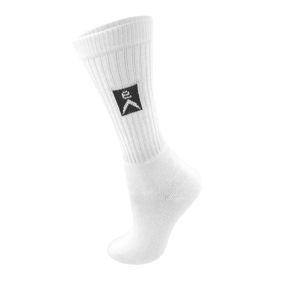 Evidence unisex thick sports socks 3 pair pack - cotton socks - white - 43-46